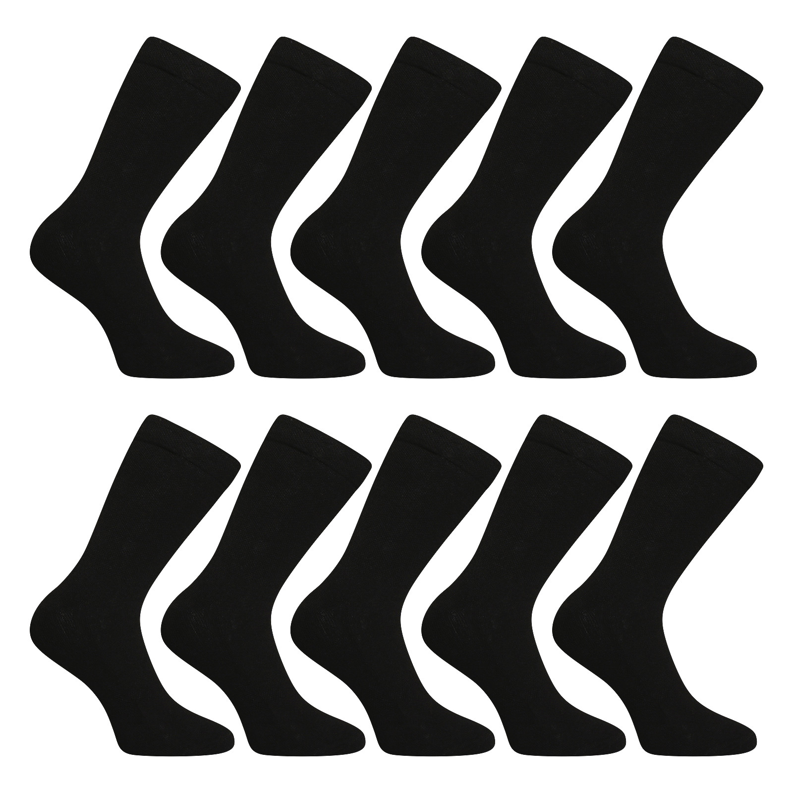 E-shop 10PACK ponožky Nedeto vysoké černé