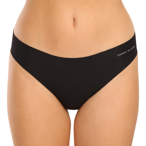 3PACK dámské kalhotky brazilky Tommy Hilfiger bezešvé černé (UW0UW03871 0SJ)