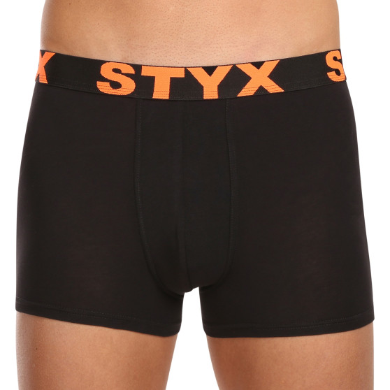 10PACK pánské boxerky Styx sportovní guma černé (10G9601)