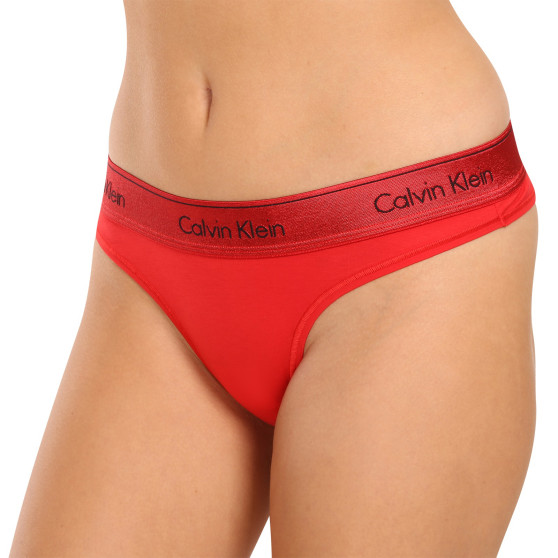 Dámské kalhotky brazilky Calvin Klein červené (QF7452E-XAT)