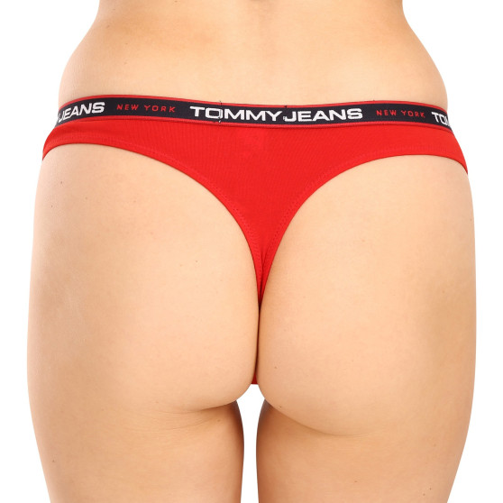 3PACK dámská tanga Tommy Hilfiger nadrozměr vícebarevná (UW0UW04709 0WE)