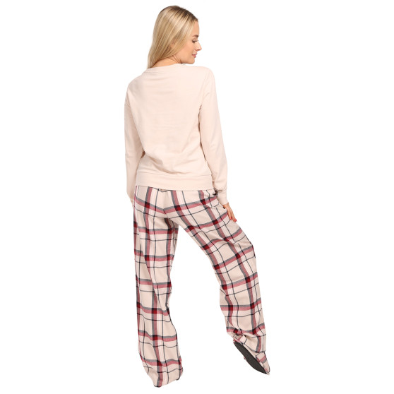 Dámské pyžamo Tommy Hilfiger s papučemi vícebarevné v dárkovém balení (UW0UW04853 0TA)