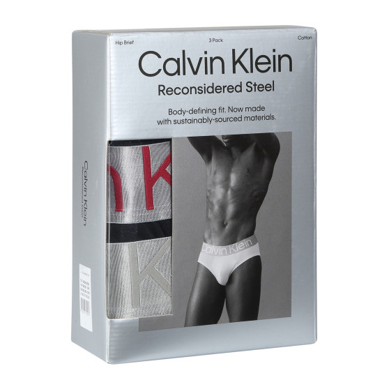 3PACK pánské slipy Calvin Klein černé (NB3129A-GIW)