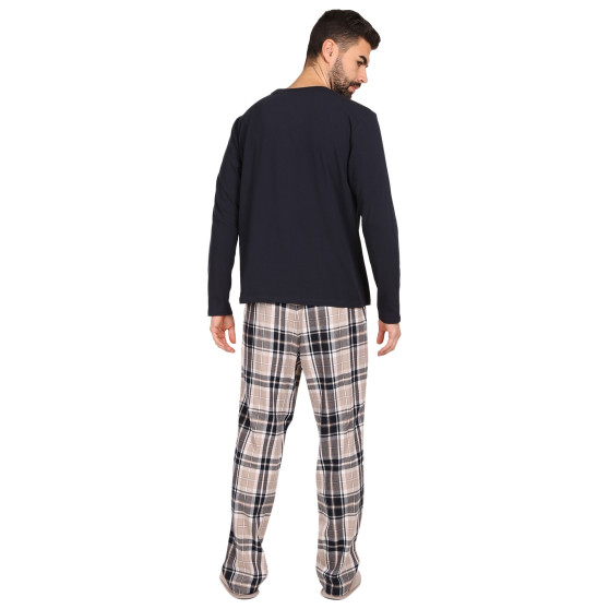 Pánské pyžamo Tommy Hilfiger s papučemi  vícebarevné v dárkovém balení (UM0UM02989 0S1)