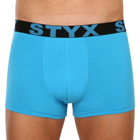 3PACK pánské boxerky Styx sportovní guma světle modré (3G1169)