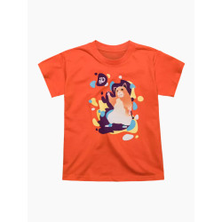 Veselé dětské tričko Dedoles Tančící křeček oranžové (D-K-AP-TSH-C-C-1674)