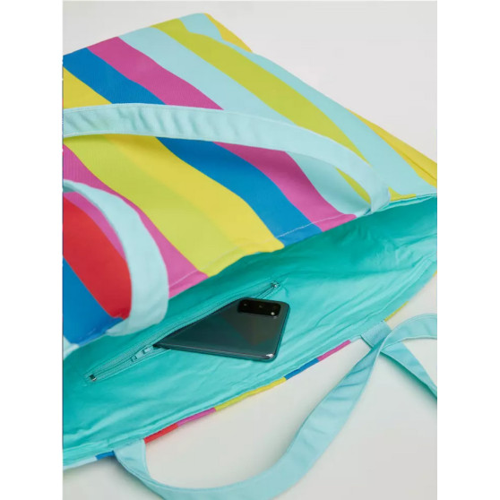 Veselá plážová taška Dedoles Letní pásky (D-F-BW-AC-BHB-C-1584)