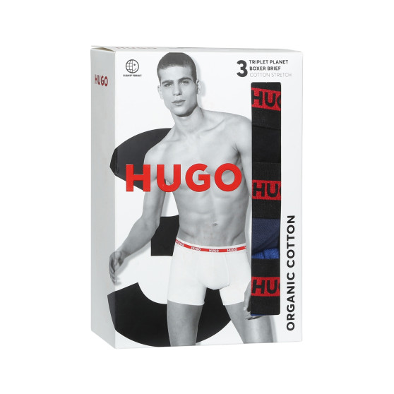 3PACK pánské boxerky HUGO vícebarevné (50496713 420)