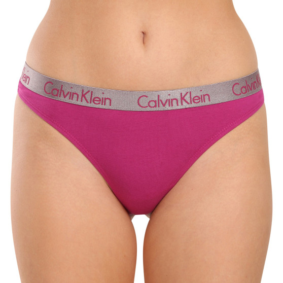 3PACK dámská tanga Calvin Klein vícebarevná (QD3560E-I2L)