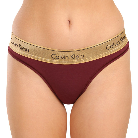 Dámské kalhotky brazilky Calvin Klein červené (QF7452E-GEX)