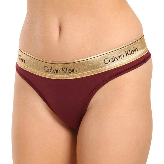 Dámské kalhotky brazilky Calvin Klein červené (QF7452E-GEX)