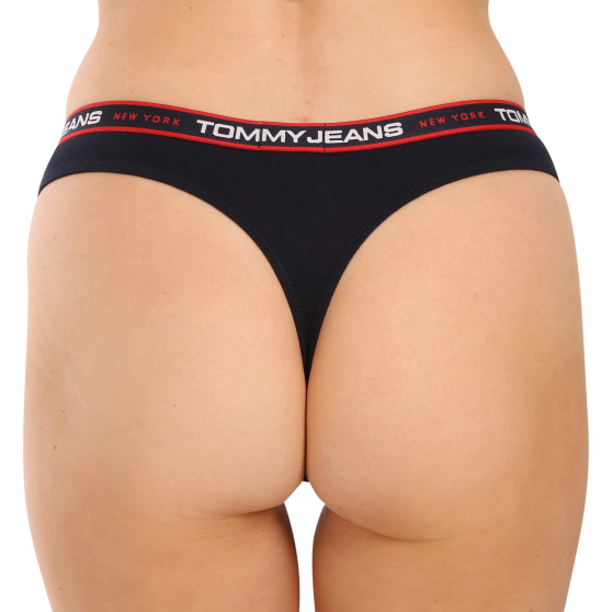 3PACK dámská tanga Tommy Hilfiger nadrozměr vícebarevná (UW0UW04709 0VA)