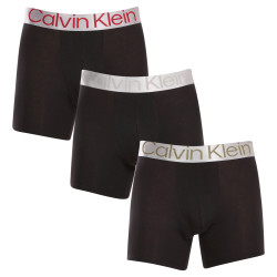 3PACK pánské boxerky Calvin Klein černé (NB3131A-GIW)