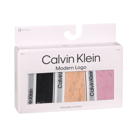 3PACK dámské kalhotky Calvin Klein vícebarevné (QD5069E-GP9)