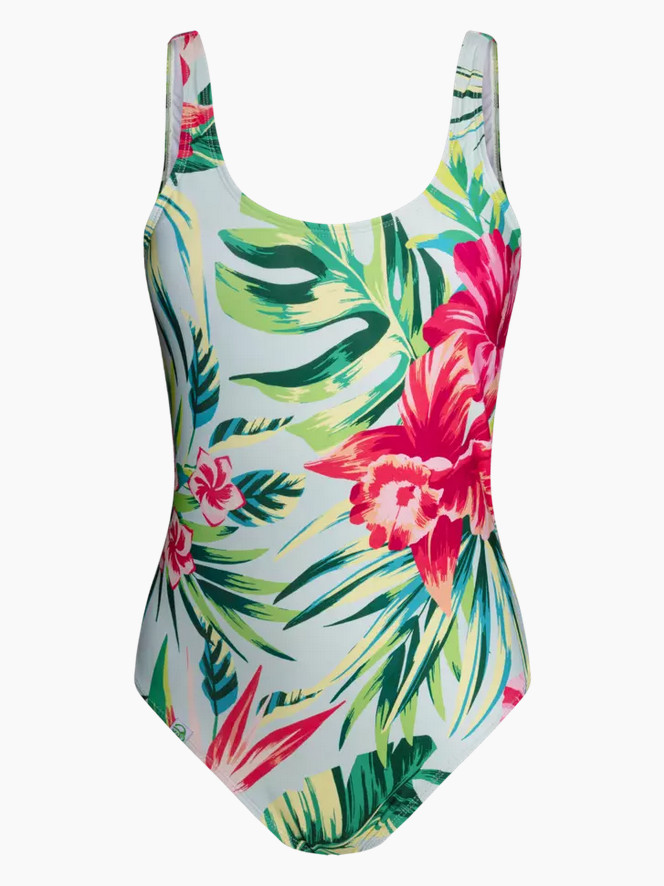 E-shop Veselé dámské jednodílné plavky Dedoles Tropické květy