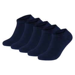 3PACK ponožky Gianvaglia nízké tmavě modré (SK-503)