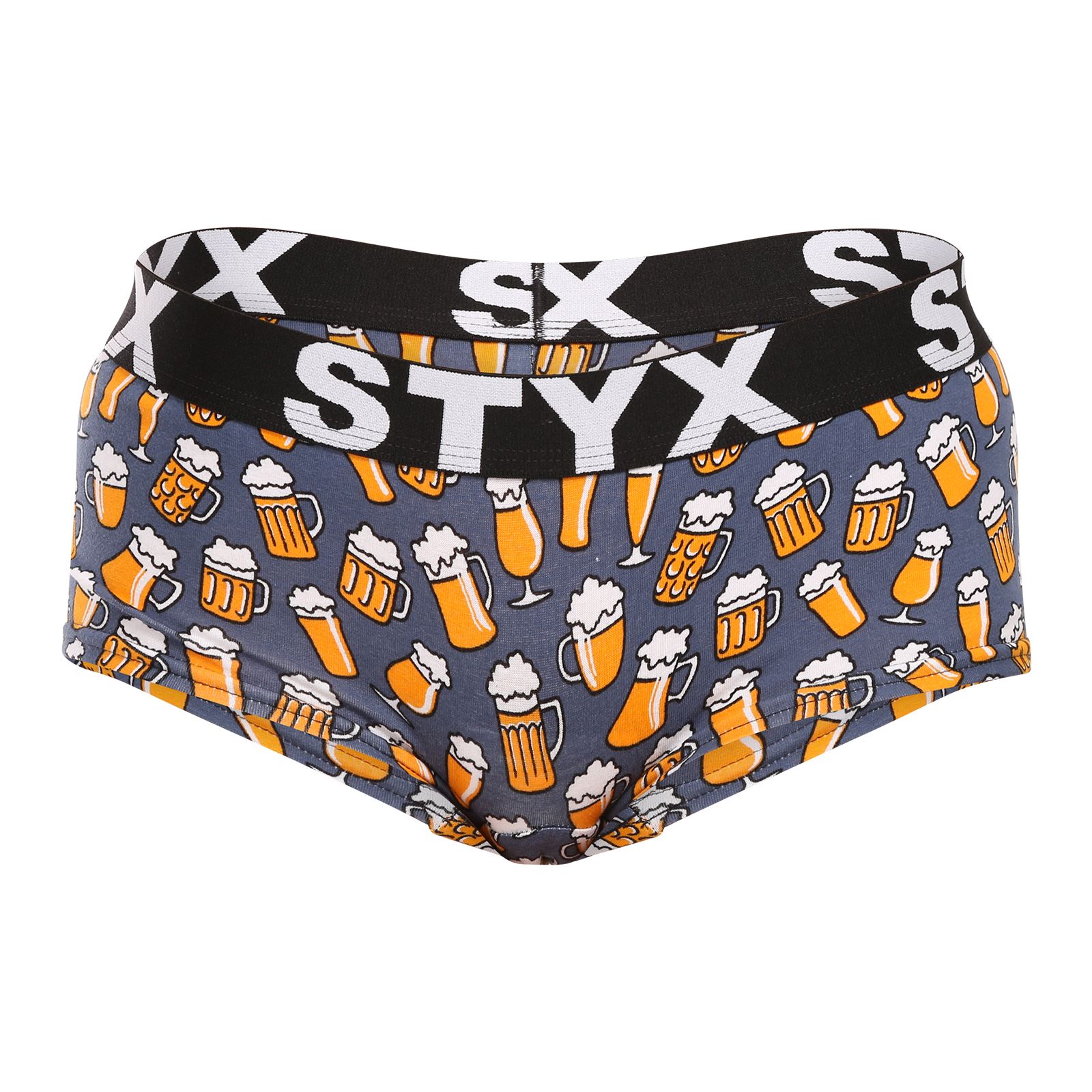 E-shop Dámské kalhotky Styx art s nohavičkou pivo