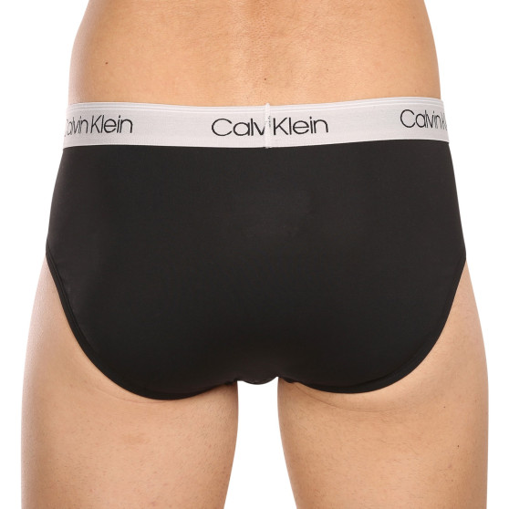 3PACK pánské slipy Calvin Klein černé (NB2568A-GF0)