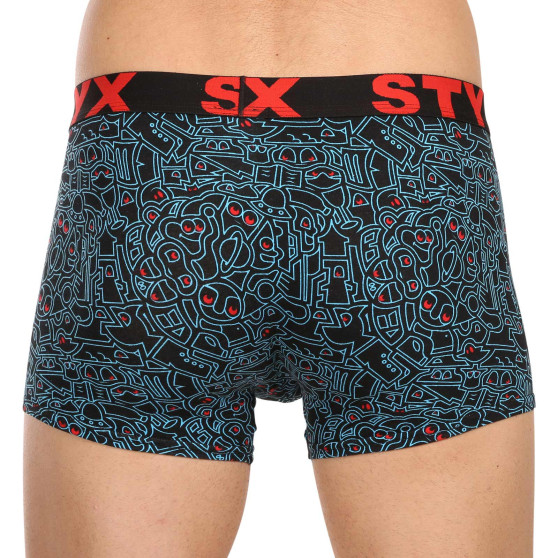 3PACK pánské boxerky Styx art sportovní guma vícebarevné (3G12612)