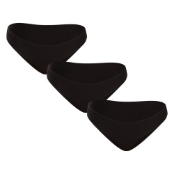 3PACK dámské kalhotky Nedeto černé (3NK01)