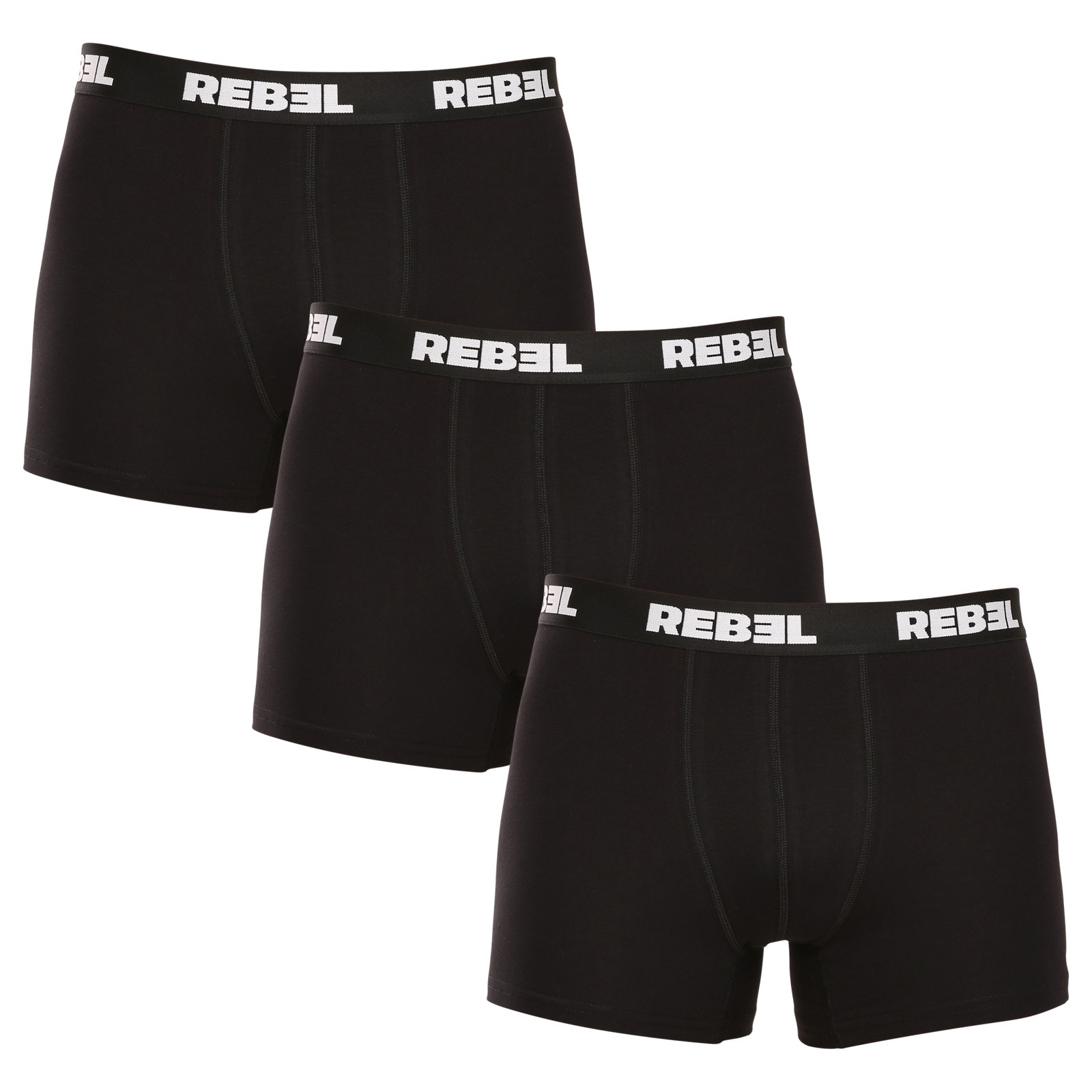 E-shop 3PACK pánské boxerky Nedeto Rebel černé