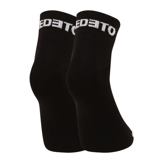 Sokolovská 3PACK ponožky Nedeto kotníkové černé (3NDTPK001-brand)