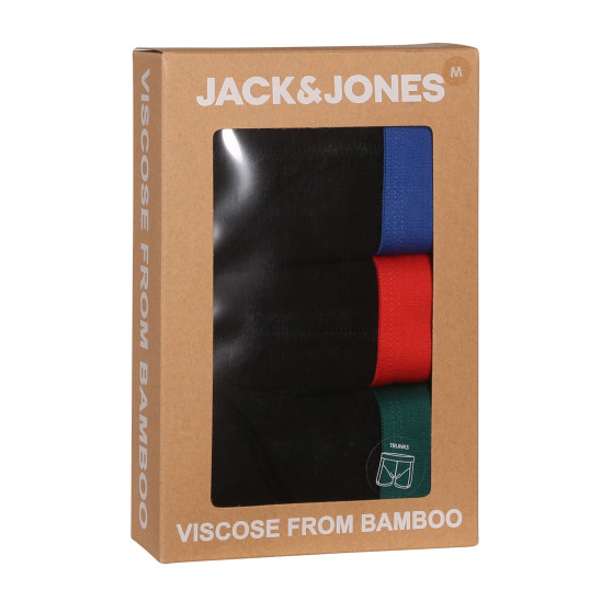 3PACK pánské boxerky Jack and Jones černé (12240403)
