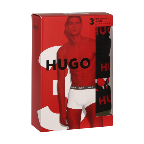 3PACK pánské boxerky HUGO vícebarevné (50480170 306)
