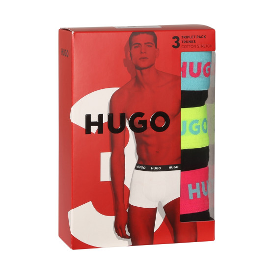 3PACK pánské boxerky HUGO vícebarevné (50469766 730)