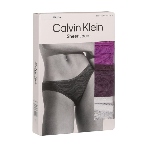 3PACK dámské kalhotky Calvin Klein vícebarevné (QD5203E-NOW)