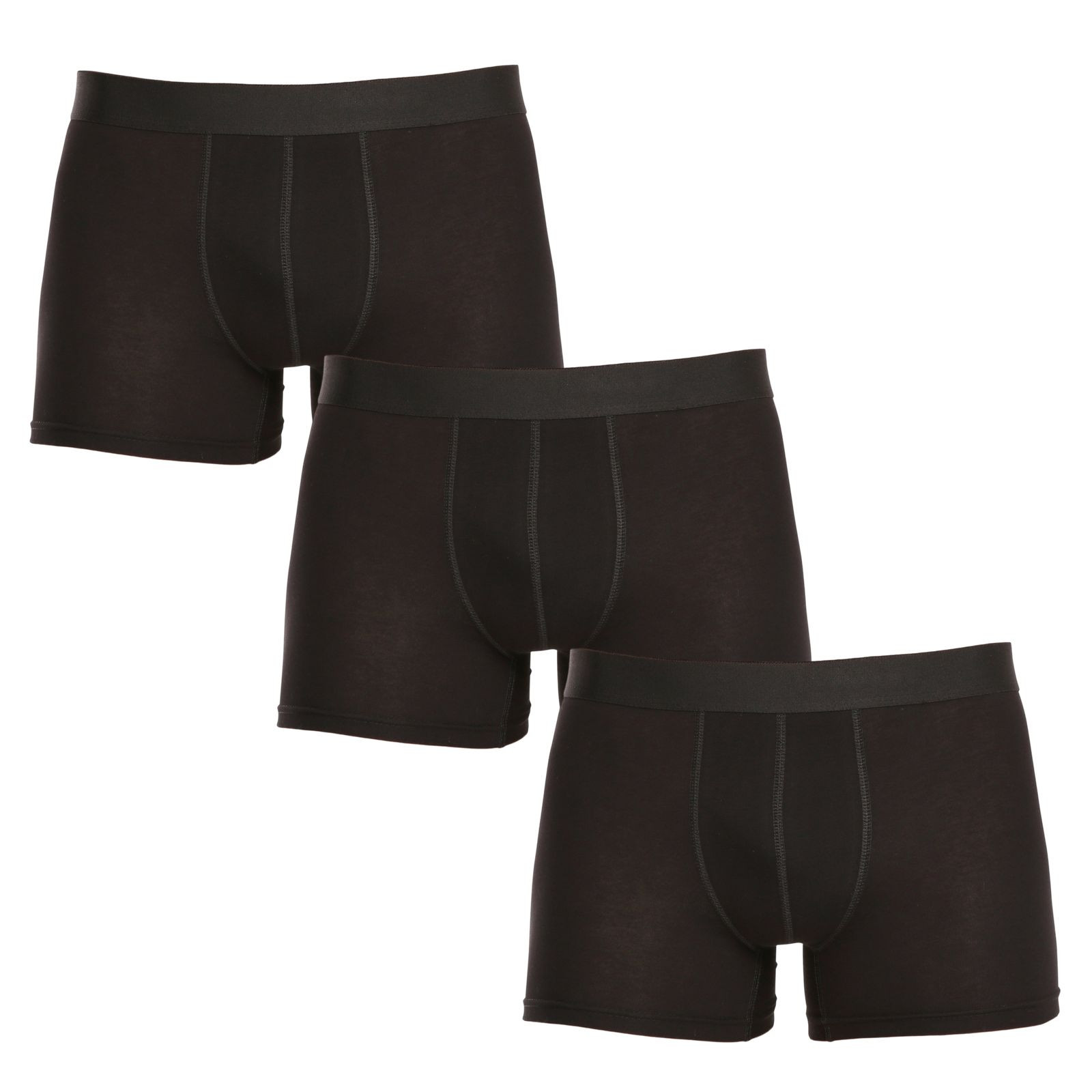 E-shop 3PACK pánské boxerky Nedeto nadrozměr černé