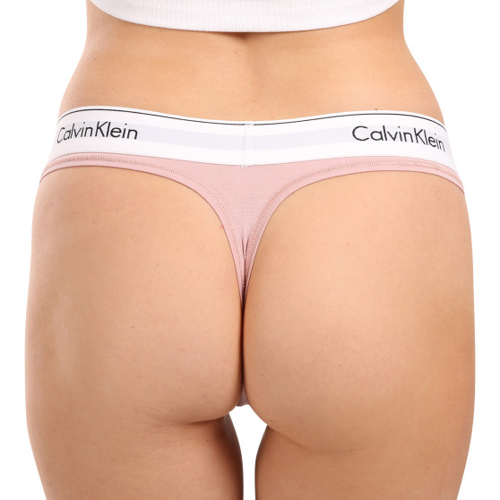 Dámská tanga Calvin Klein růžová (F3786E-TQO)