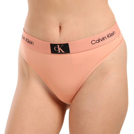 Dámská tanga Calvin Klein růžová (QF7248E-LN3)