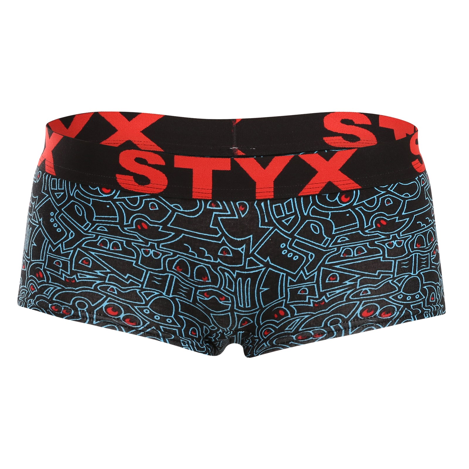 E-shop Dámské kalhotky Styx art s nohavičkou doodle
