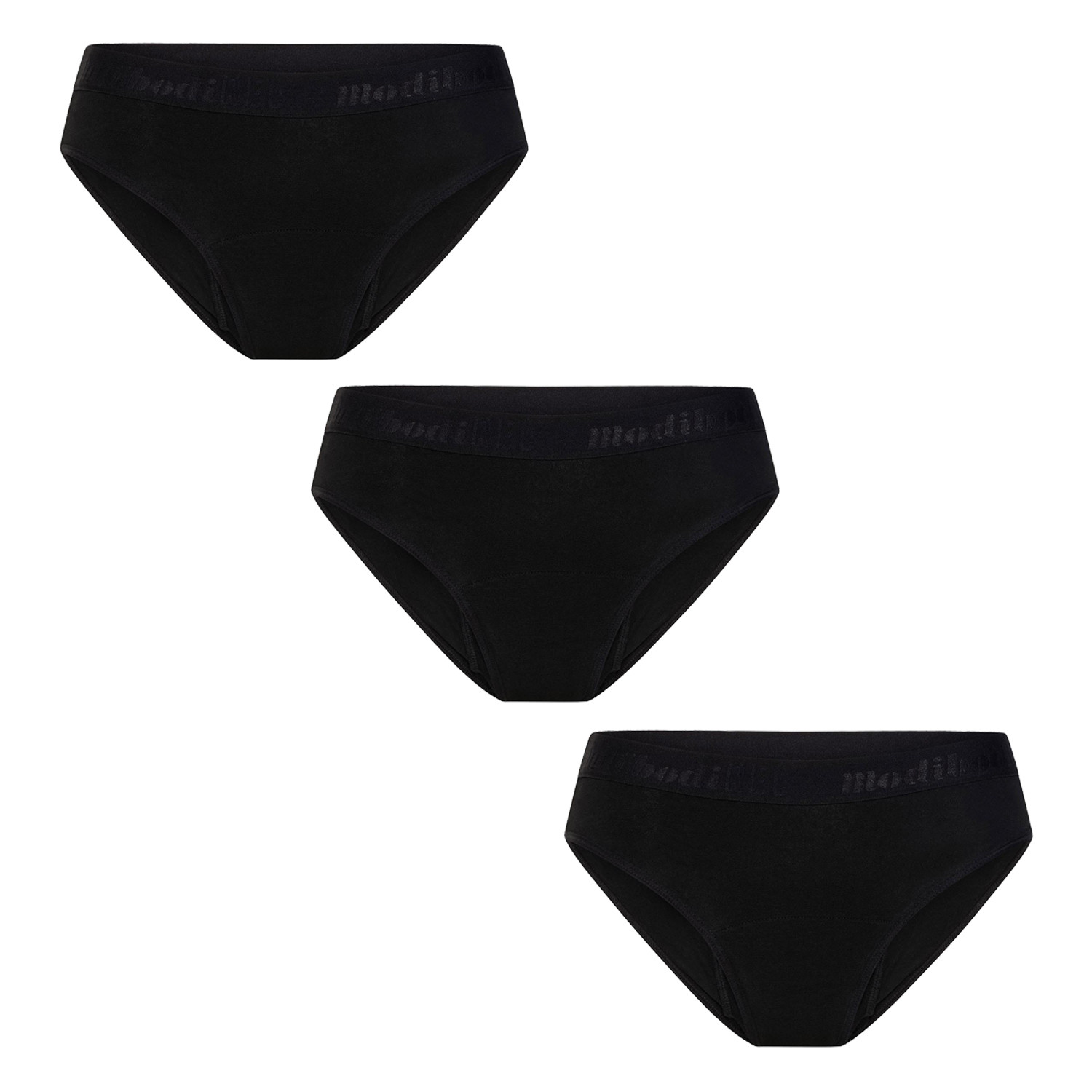 E-shop 3PACK Menstruační kalhotky Modibodi Teen Hipster Bikini Moderate-Heavy