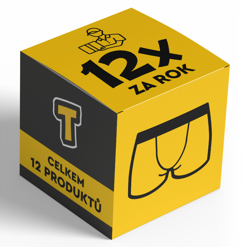 E-shop Pánské boxerky Styx sportovní guma - měsíční roční předplatné XXL