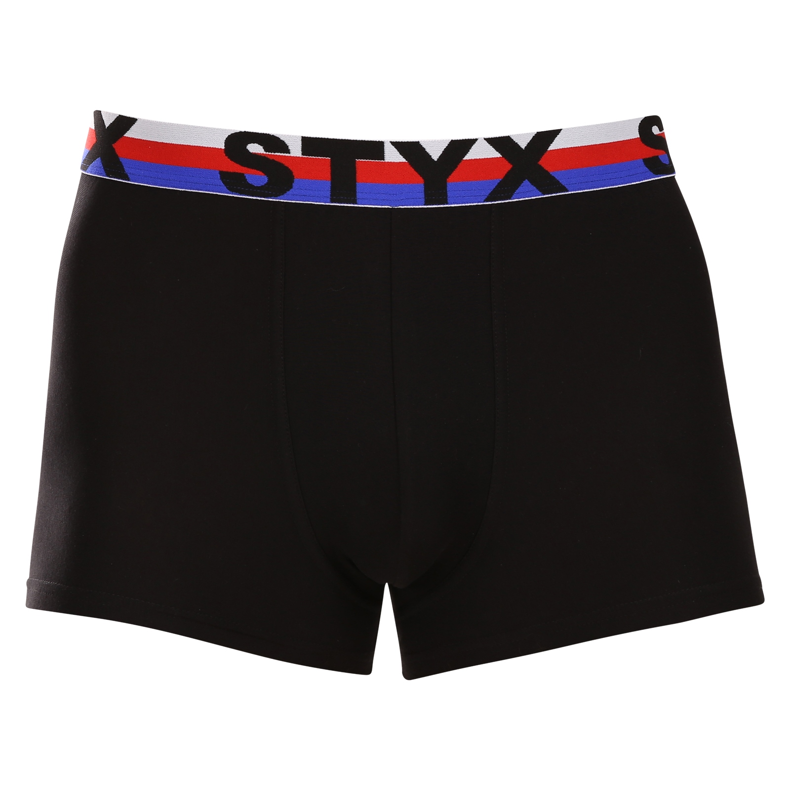 E-shop Pánské boxerky Styx sportovní guma černé trikolóra