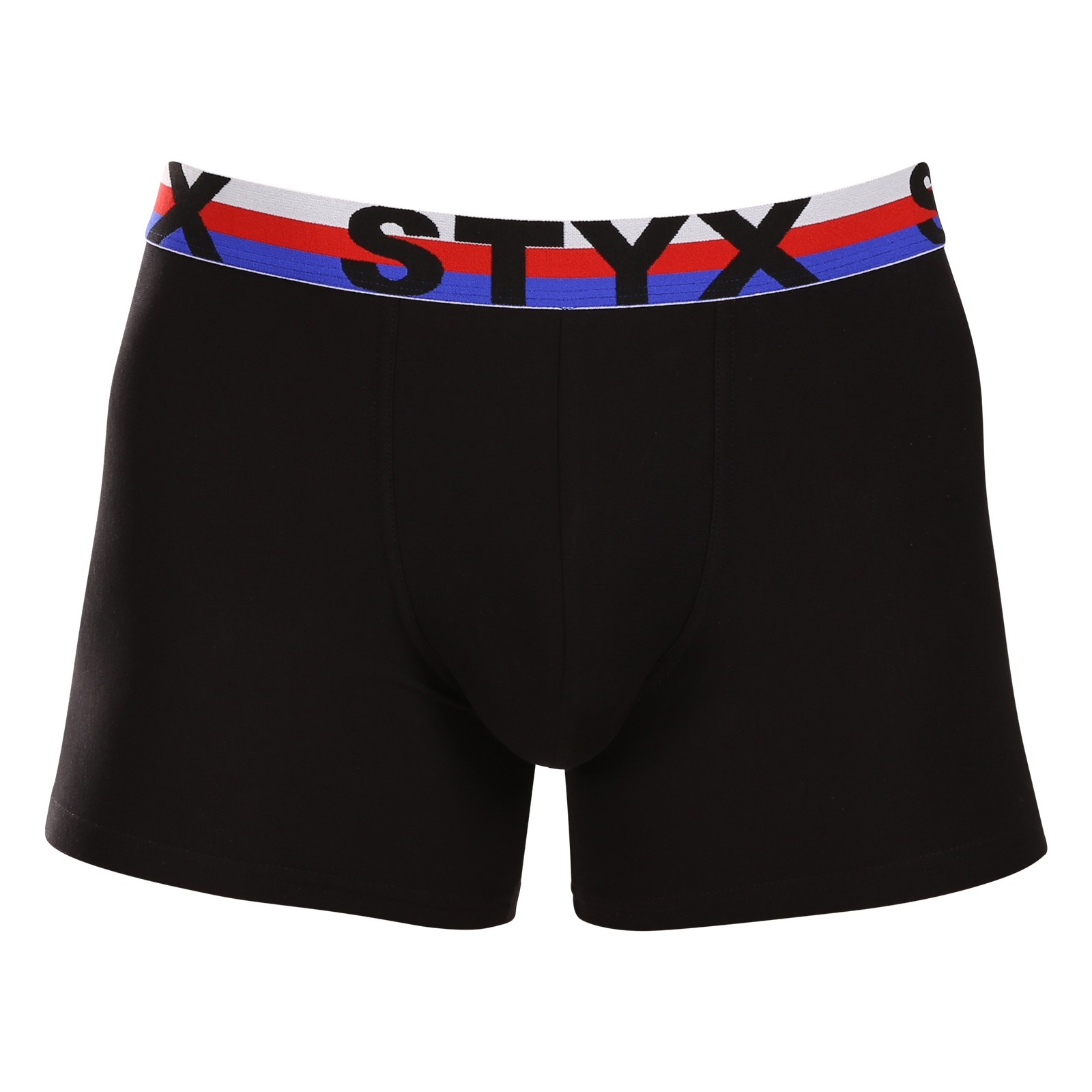 E-shop Pánské boxerky Styx long sportovní guma černé trikolóra