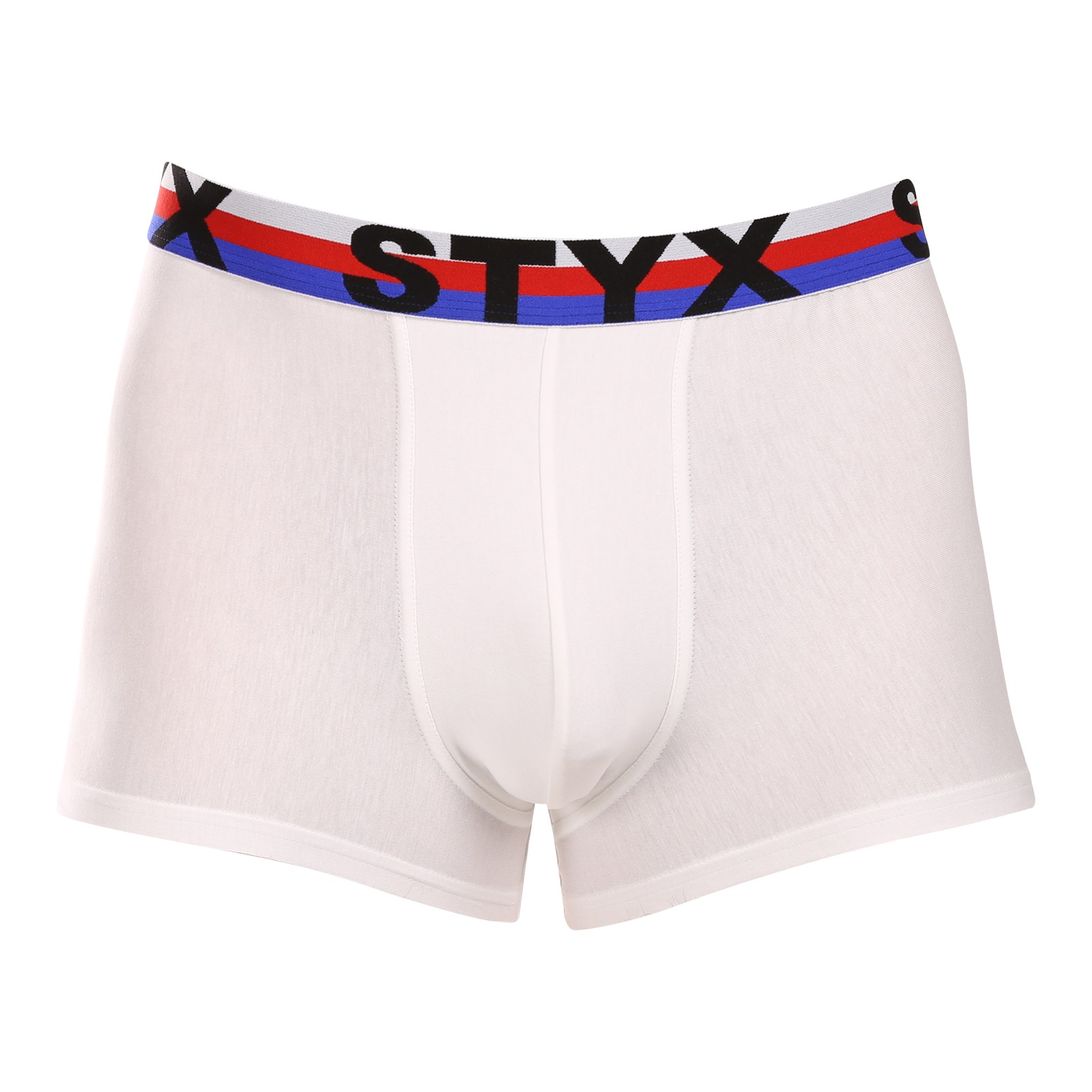 E-shop Pánské boxerky Styx sportovní guma bílé trikolóra