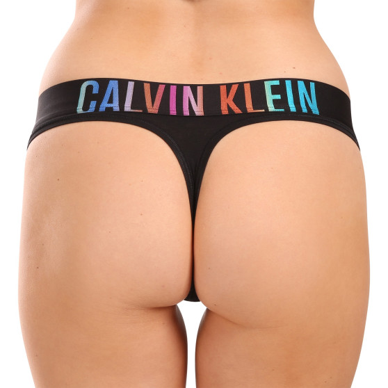 Dámská tanga Calvin Klein černé (QF7833E-UB1)