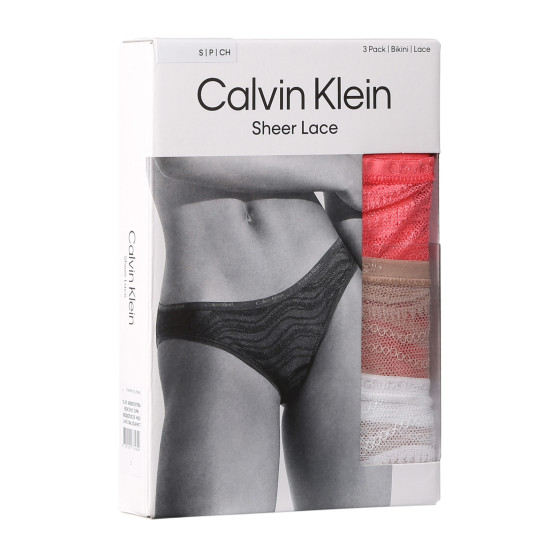 3PACK dámské kalhotky Calvin Klein vícebarevné (QD5203E-NOX)