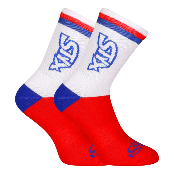 Sokolovská 3PACK ponožky Styx vysoké vícebarevné trikolóra (3HV09014)