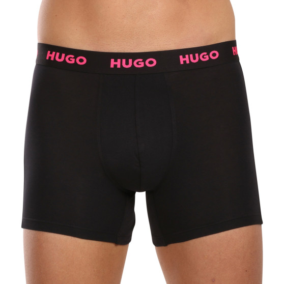3PACK pánské boxerky HUGO černé (50503079 971)