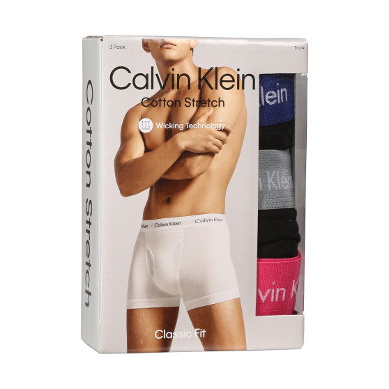 3PACK pánské boxerky Calvin Klein černé (NB2615A-MLR)