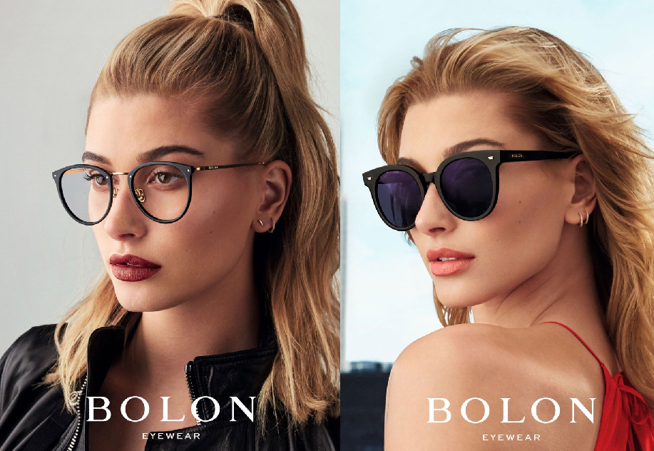 Hailey Baldwin pro novou kampaň značky brýlí Bolon Eyewear.