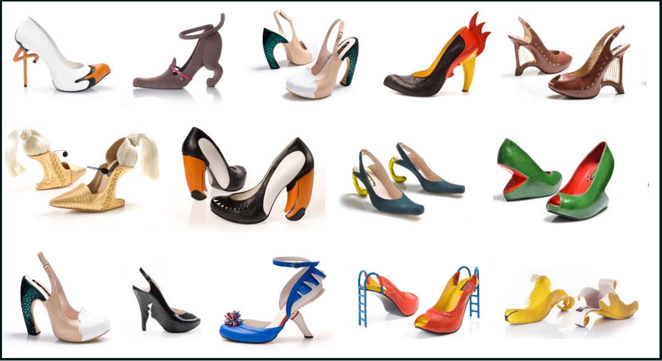 Top 5: divné, bizarní dámské boty na podpatku