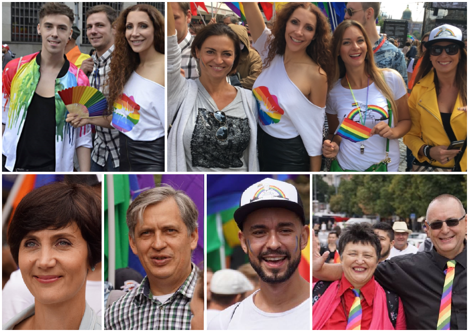 Prague Pride podpořilo mnoho osobností. Olga Lounová, Veronika Sasková, Jiří Korytář, Ester Janečková, Hanka Kynychová, Matěj Kašpar, Džamila Stehlíková, Jiří Hromada a další